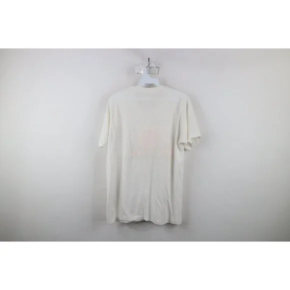 Vtg 70s Mens L Spell Out Thin Honda Motorcycle Racing Short Sleeve T-Shirt USA